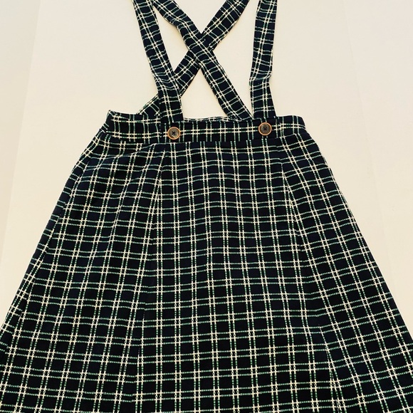 Maeve by Anthropologie Plaid Pinafore Skirt - Picture 2 of 8